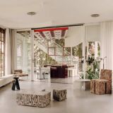 Sottsass object 106 wood veneer side table