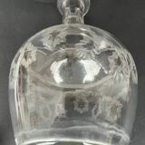 Carafe à décanter en verre gravé
