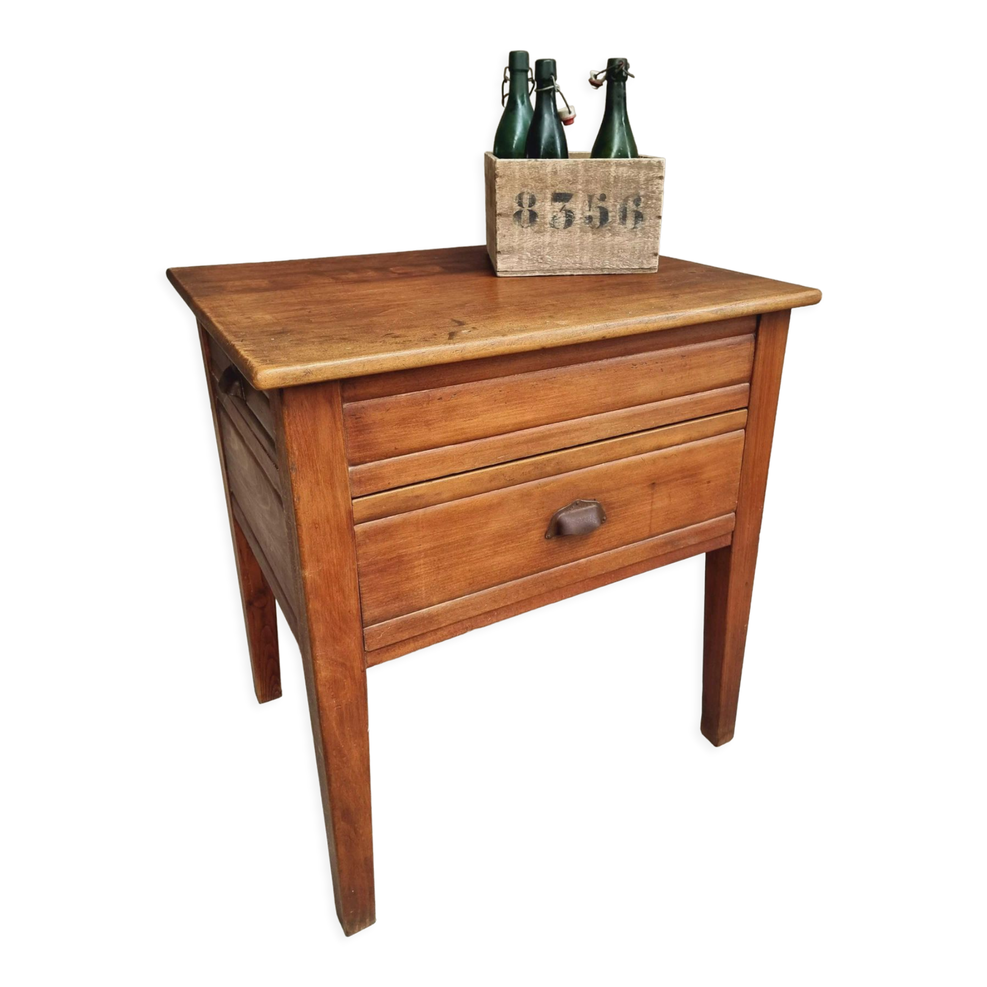 Antique work table side table or kitchen island