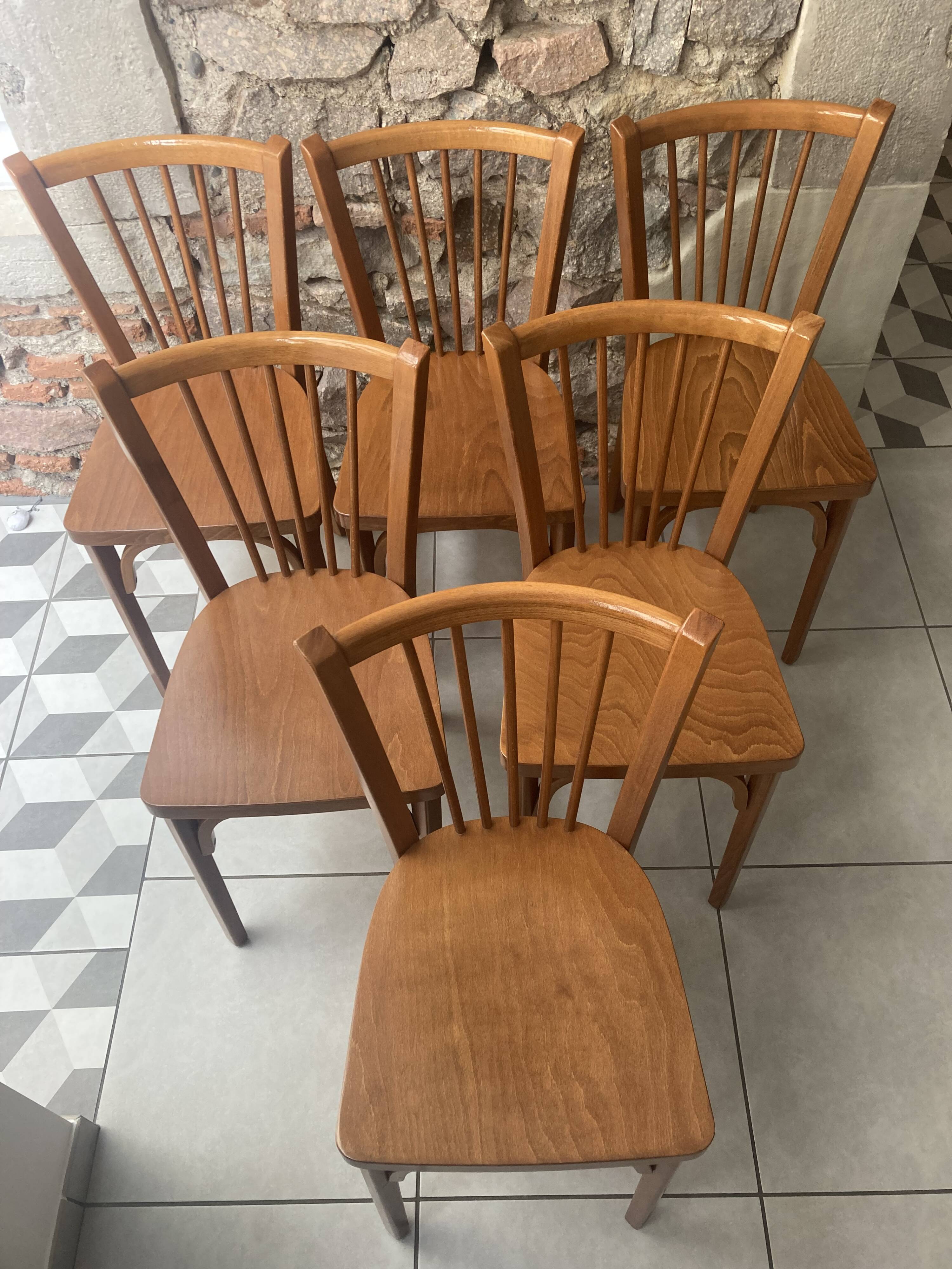 6 Baumann bistro chairs