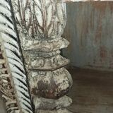 Old wooden furniture with niches