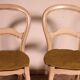 2 chaises paillées en bois polychrome