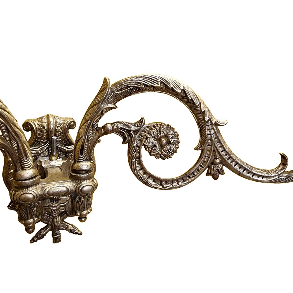 Vintage Brass Wall Sconce Early 20th Century