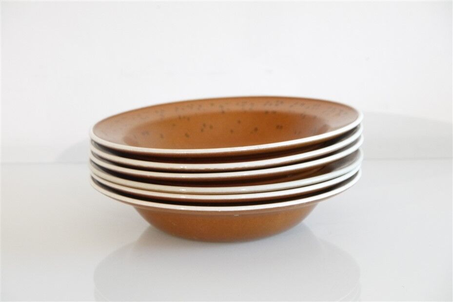 Set of 6 vintage plates by Stig Lindberg 1960