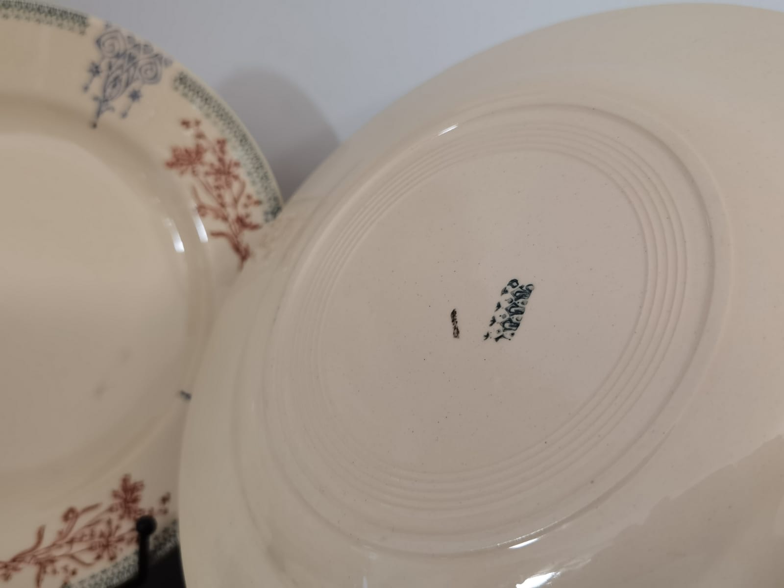 Set of semi-hollow plates Amandinoise St Amand vintage