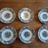 Dessert plates type Arcopal Blue Decor Rivanel