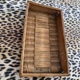 Wicker rattan basket