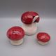 Vintage ceramic condiment service - mushrooms