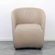 Fauteuil Zanotta Calla en cuir beige
