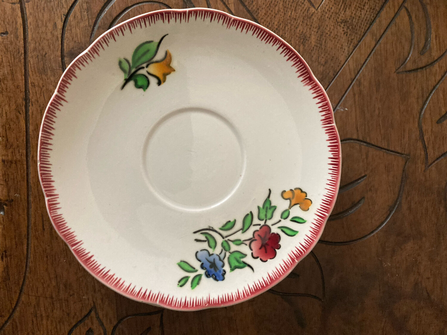 Sugar lot, cups, saucers Digoin