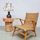 Vintage Danish Plissé table lamp 'Leaf'