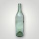 Ancienne grande bouteille artisanale en verre soufflé vert – H50 cm