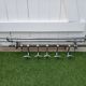 Wall mounted coat rack antique hat rack train chrome
