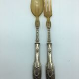 Stuffed silver salad cutlery