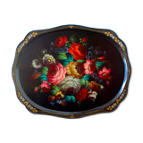 Russian tray decorated with flowers