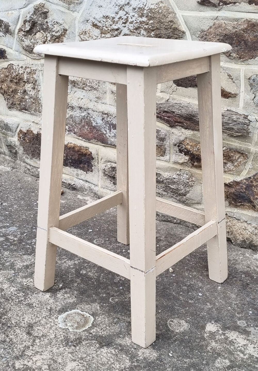 Workshop stool, vintage wood, 40