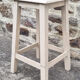 Workshop stool, vintage wood, 40