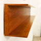 Mid-Century Modern Teak wall-mounted shelf by Walter Wirz for Wilhelm Renz, 200cm, 1960s
