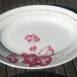 Two large Saint Amand edmont half-porcelain serving dishes