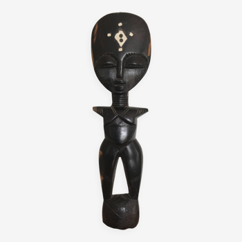 Sculpture bois poupée de fécondité akuaba ashanti art africain du ghana