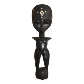 Wood sculpture akuaba ashanti fertility doll african art from ghana