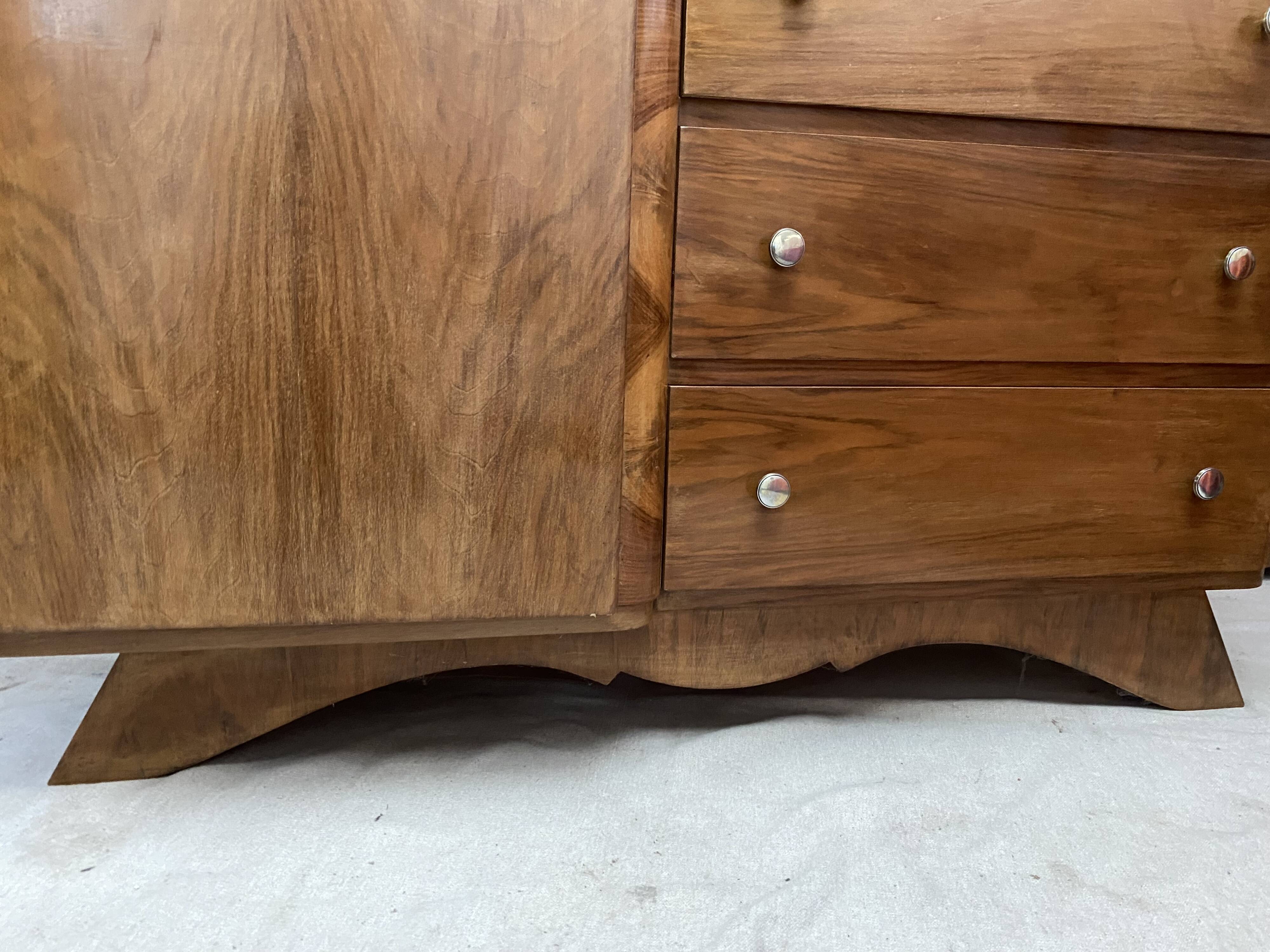 Vintage asymmetrical wardrobe