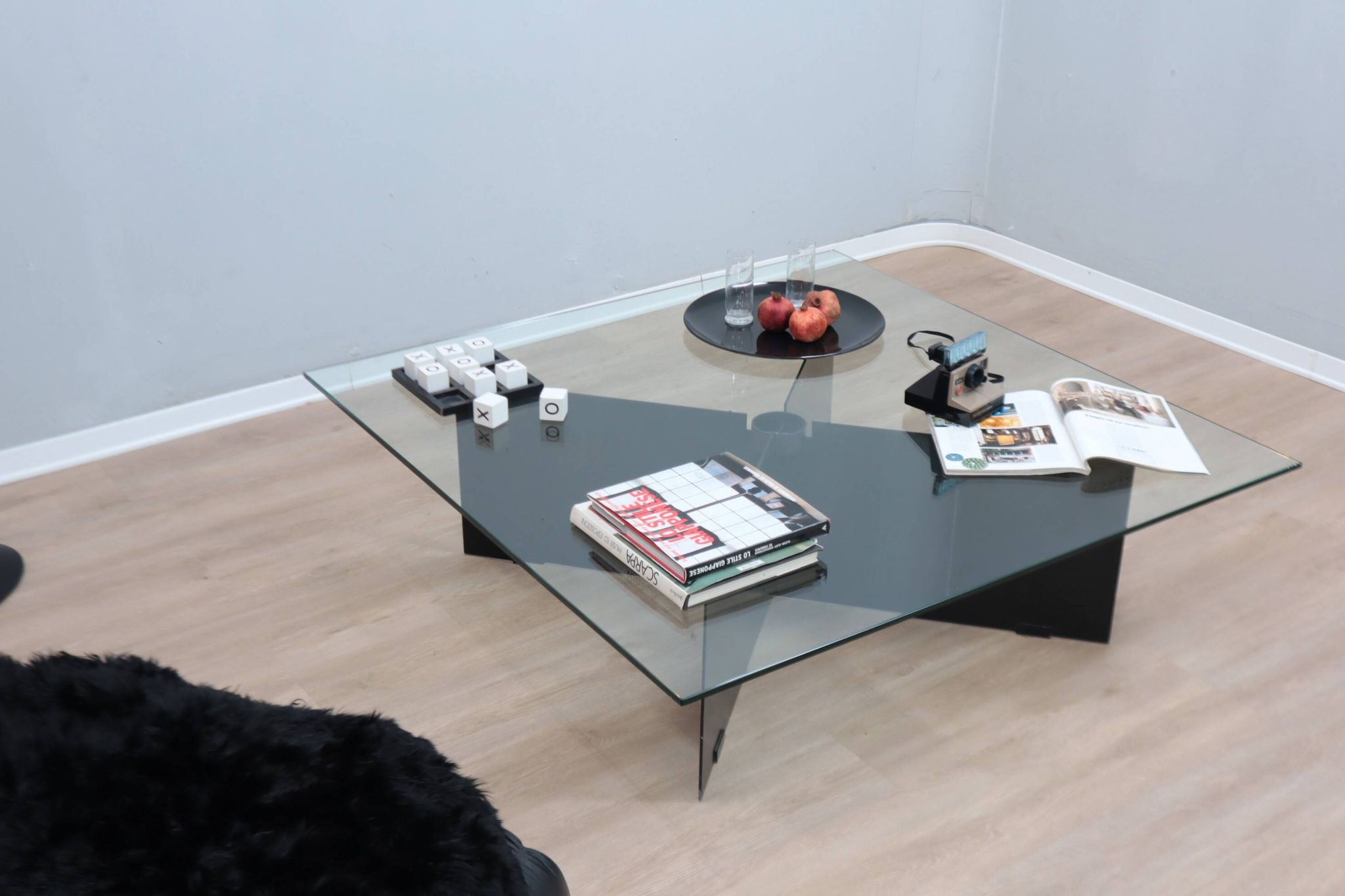 Grande table basse des années 80, design personnalisé par Helg & Albini Studio