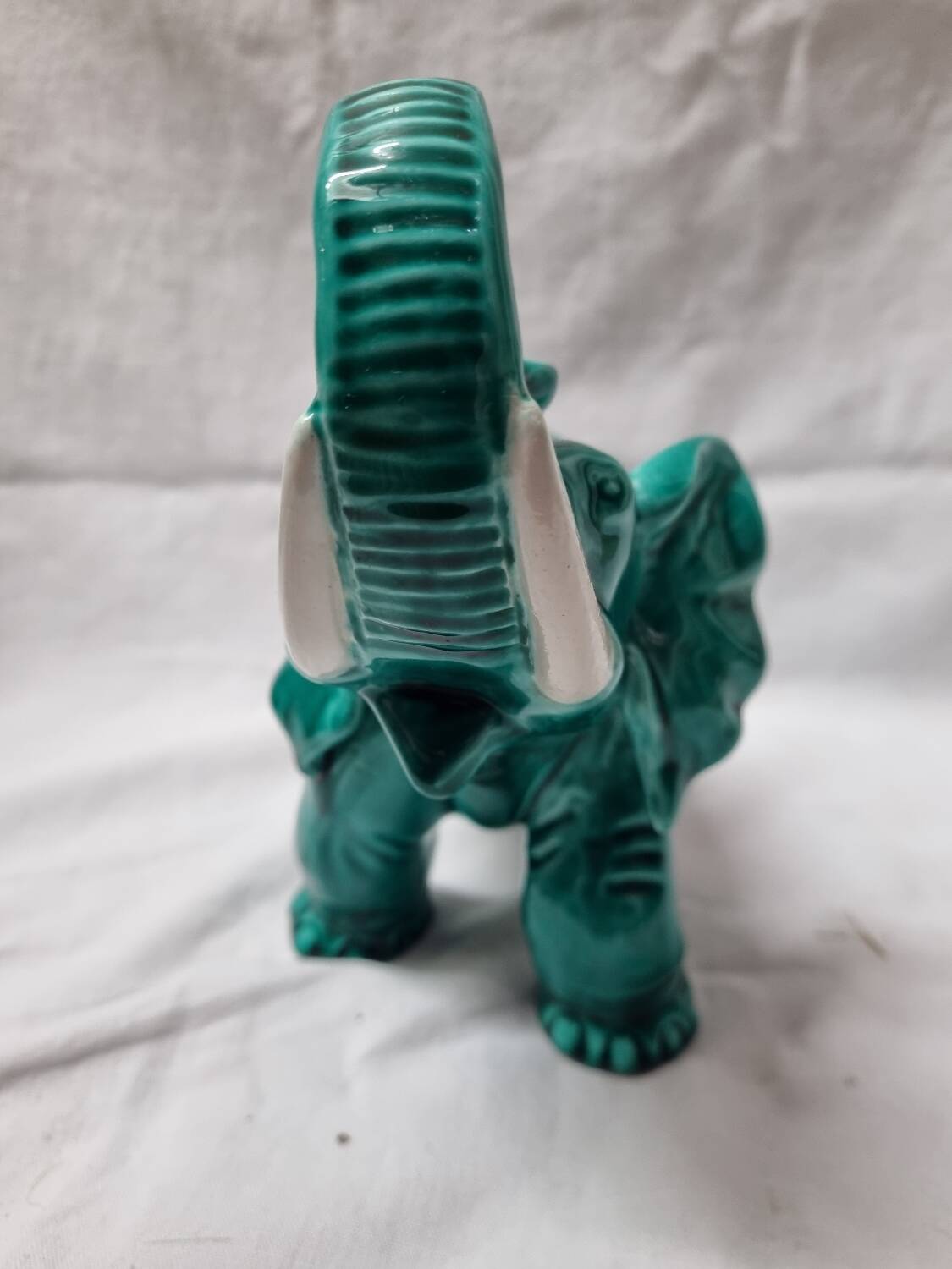 Enamelled ceramic elephant from 1950, St Clément