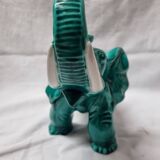 Enamelled ceramic elephant from 1950, St Clément