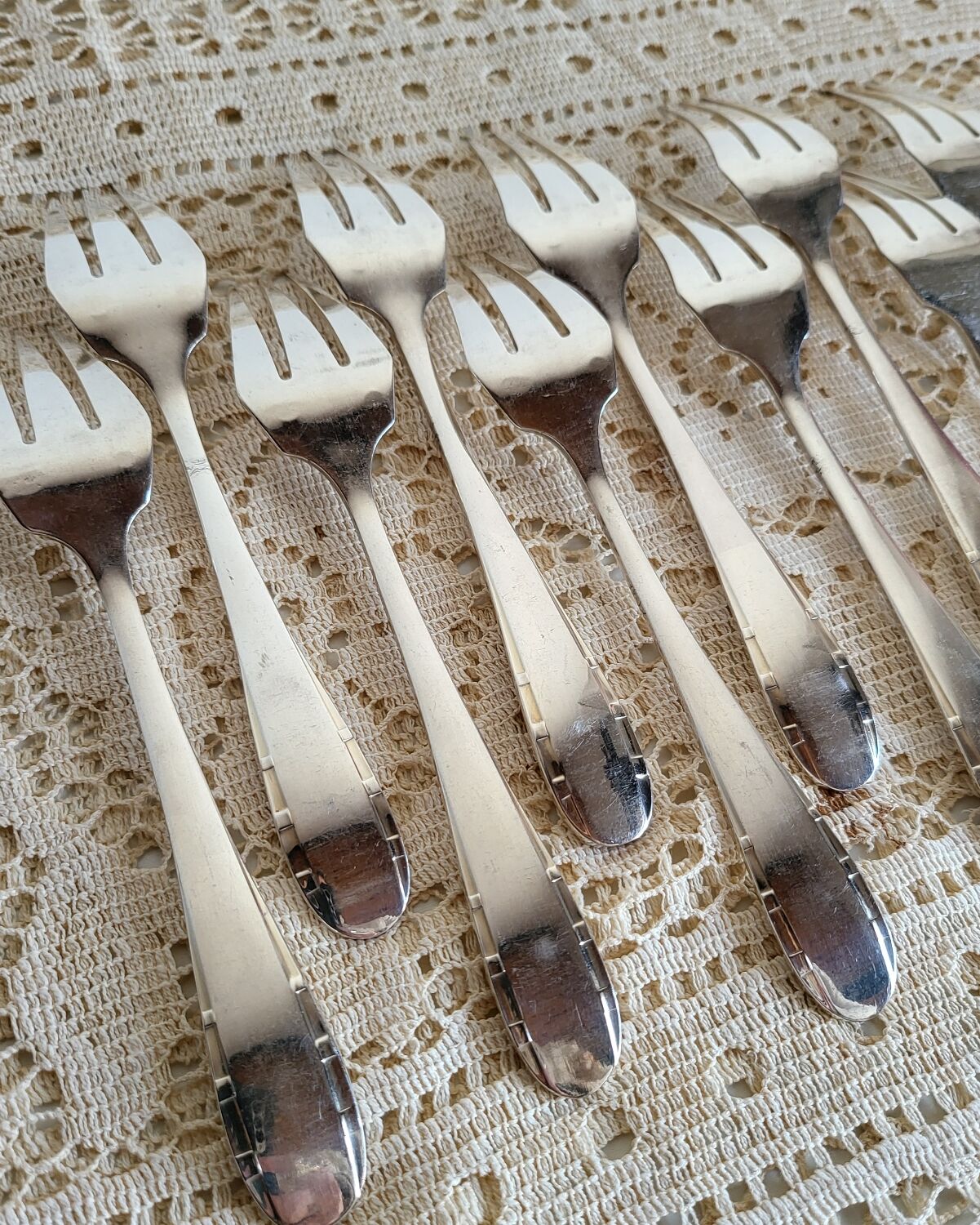 12 silver-plated fish cutlery sets by Argental