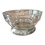 Vintage 70s glass caviar salad bowl