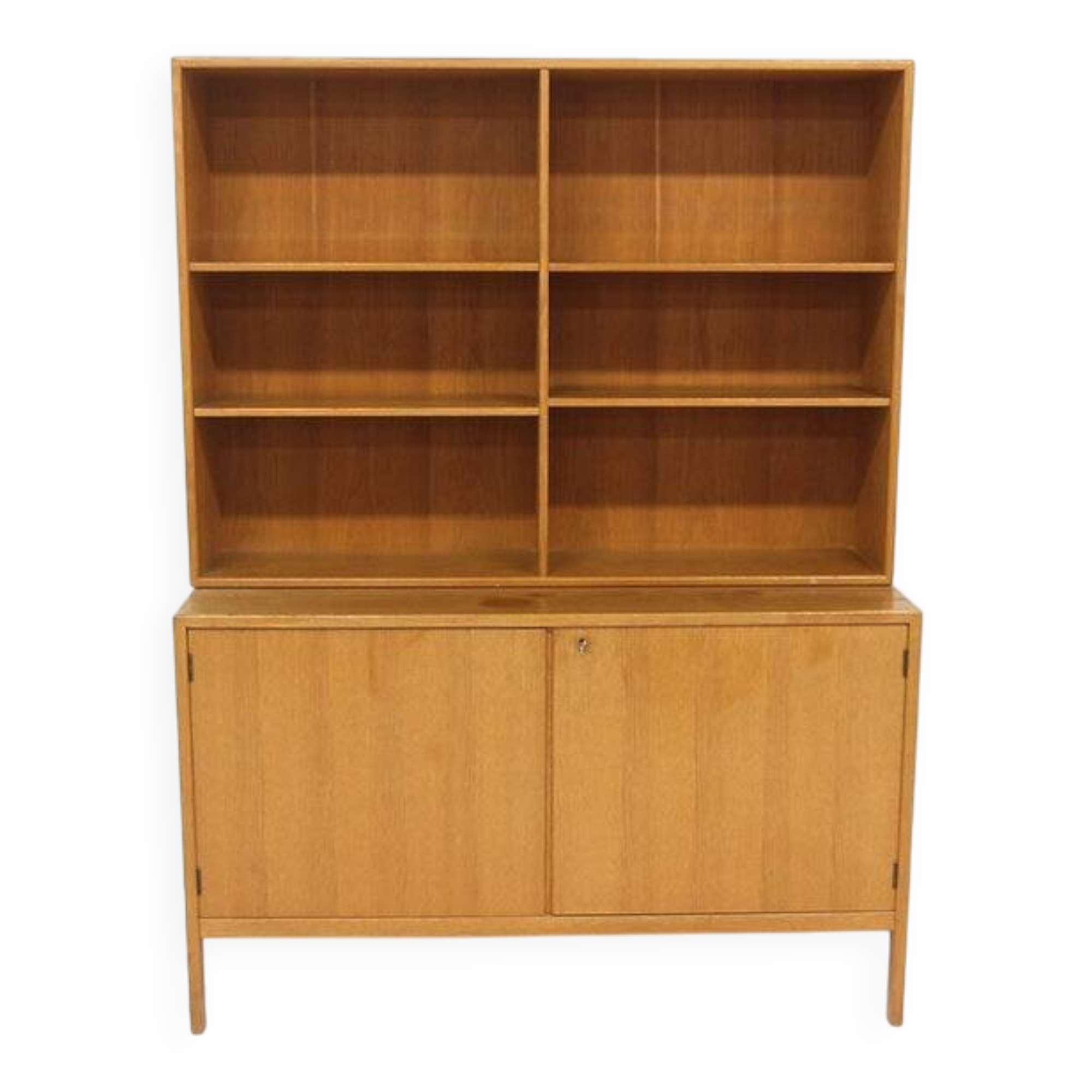 Bibliothèque scandinave en chêne, Suède, 1960