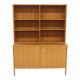 Bibliothèque scandinave en chêne, Suède, 1960