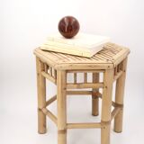 Bamboo side coffee table, 1970s