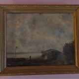 Oil painting on marine panel