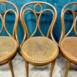 4 chaises thonet n 19 de bistrot bois courbé