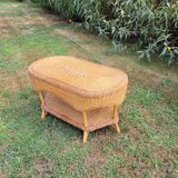 Wicker, rattan coffee table