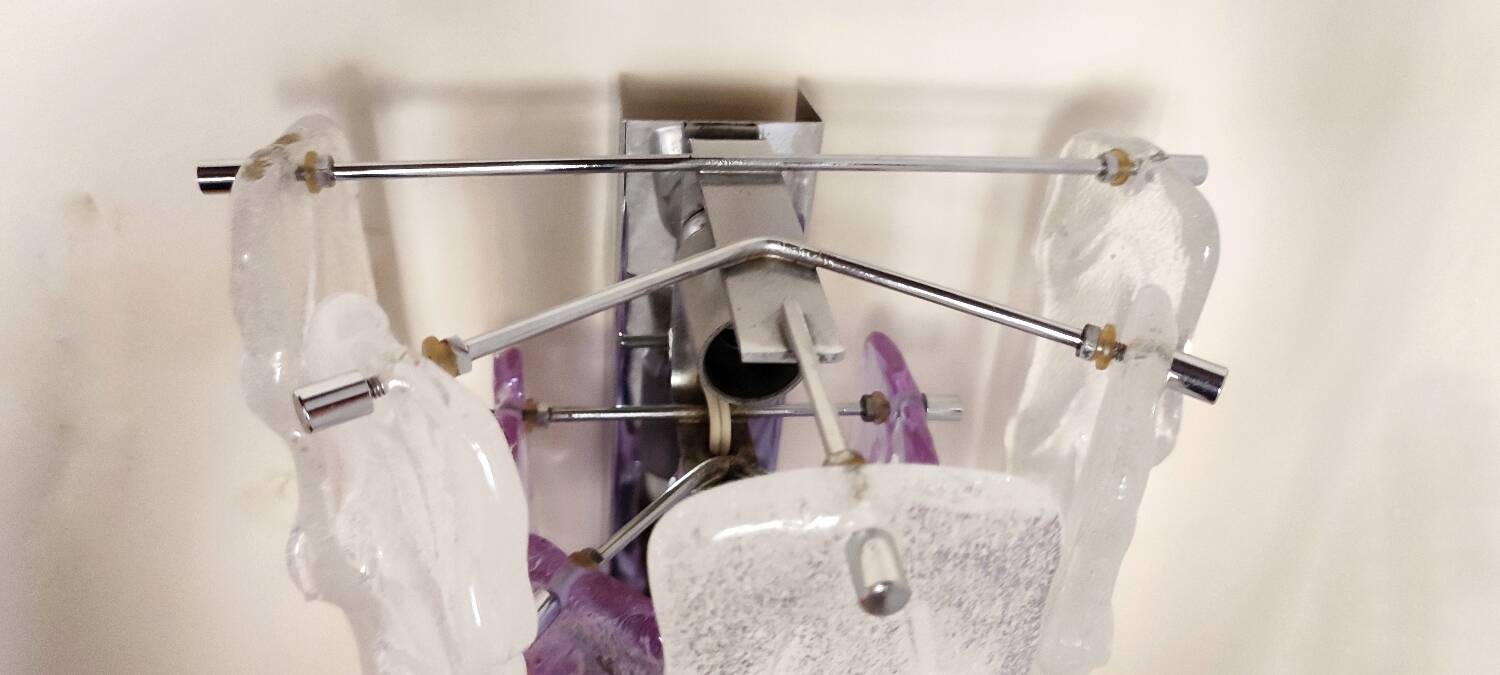 Applique de cristal. Italie, années 1970.