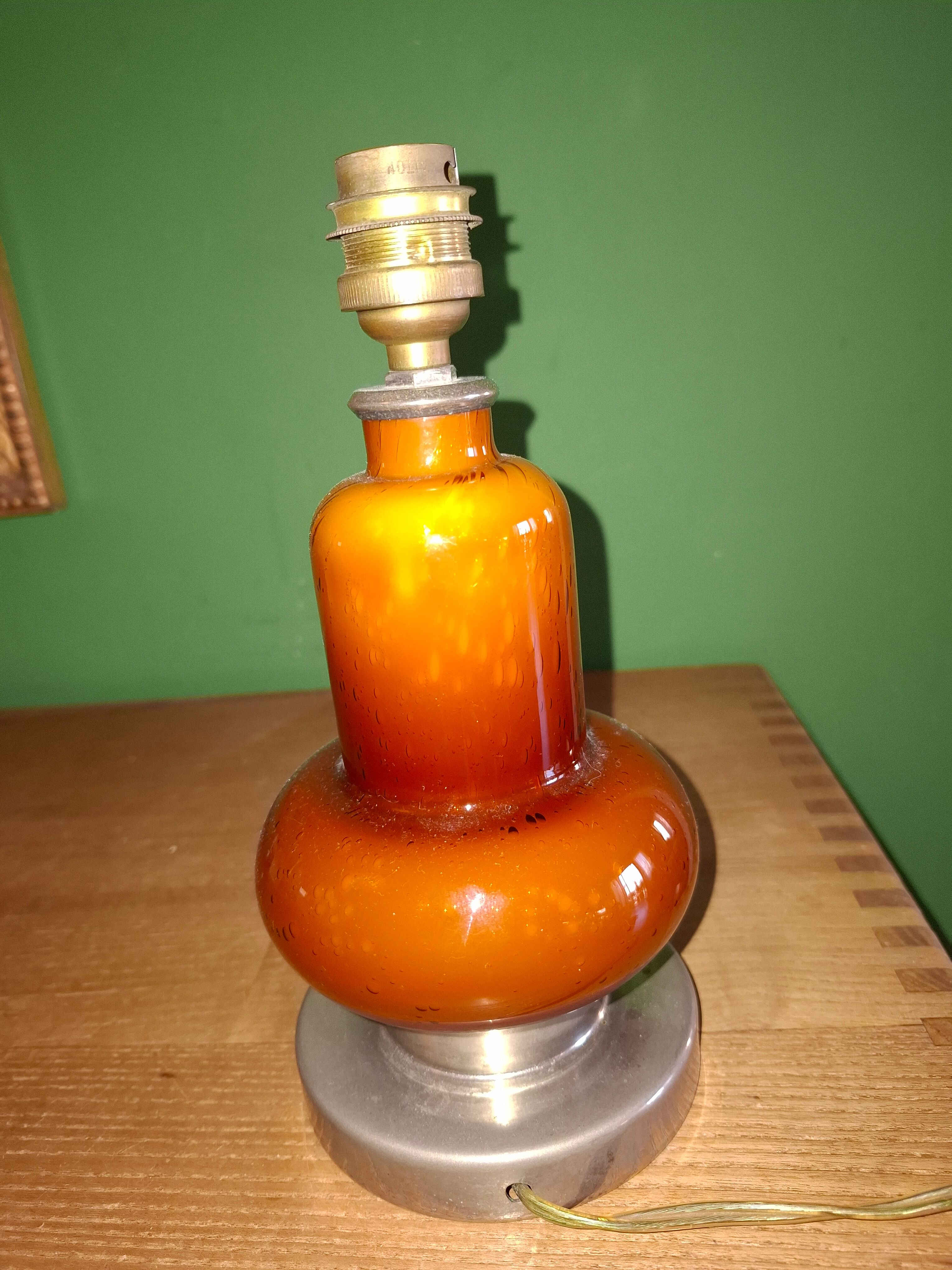 Blown glass lamp base