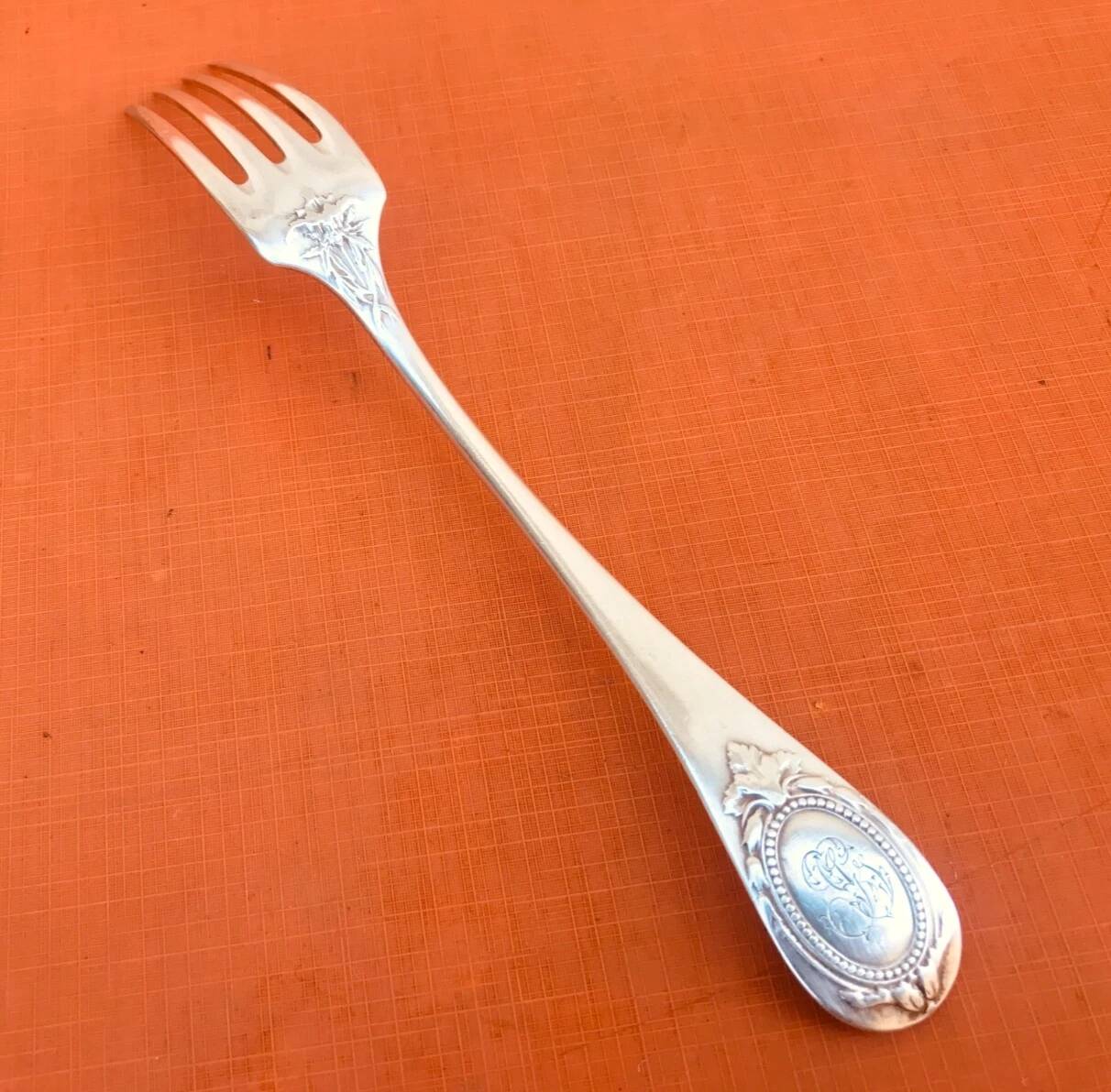 5 table forks Orfèvre Christofle Collection Fidelio baguette