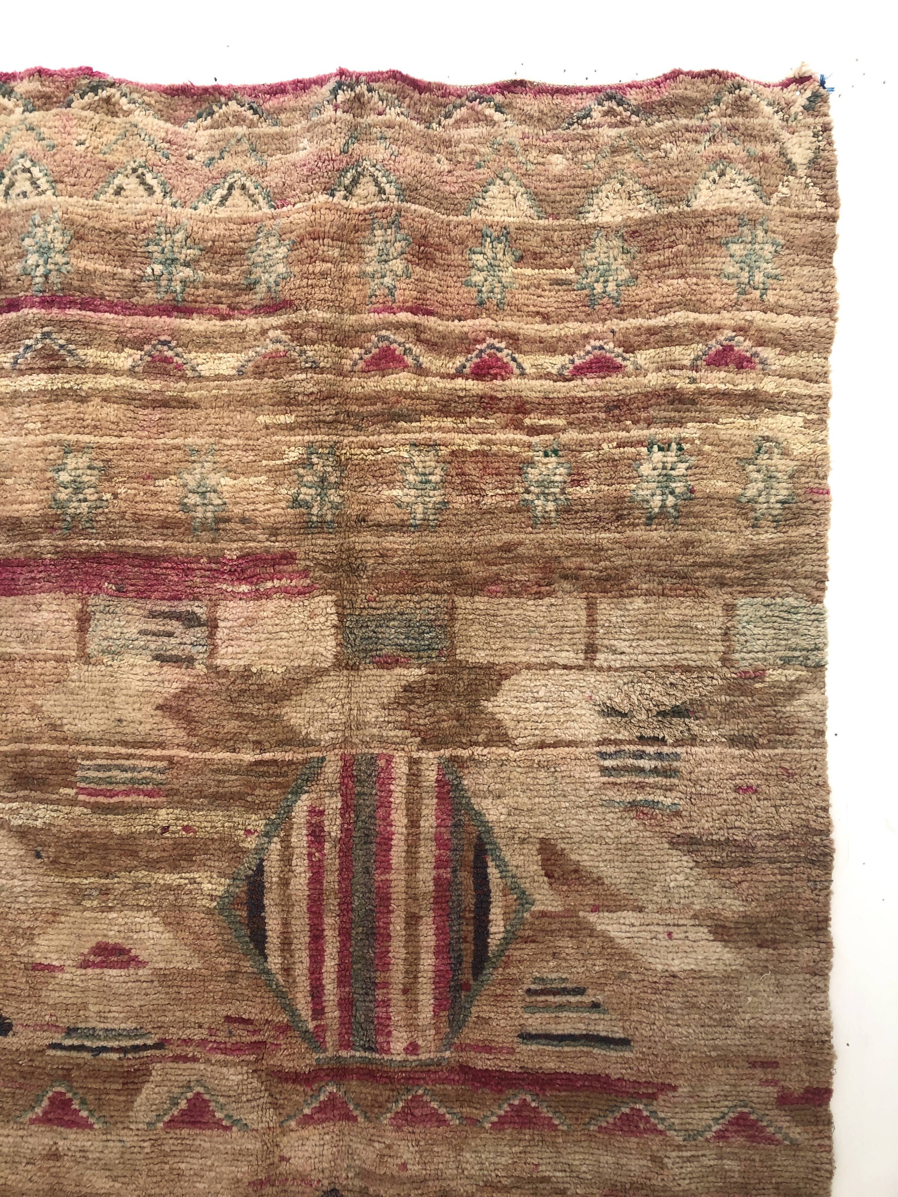 Moroccan Berber rug Boujaad past shades 2.32x1.55m