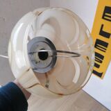 Vintage marbled Murano glass pendant light.