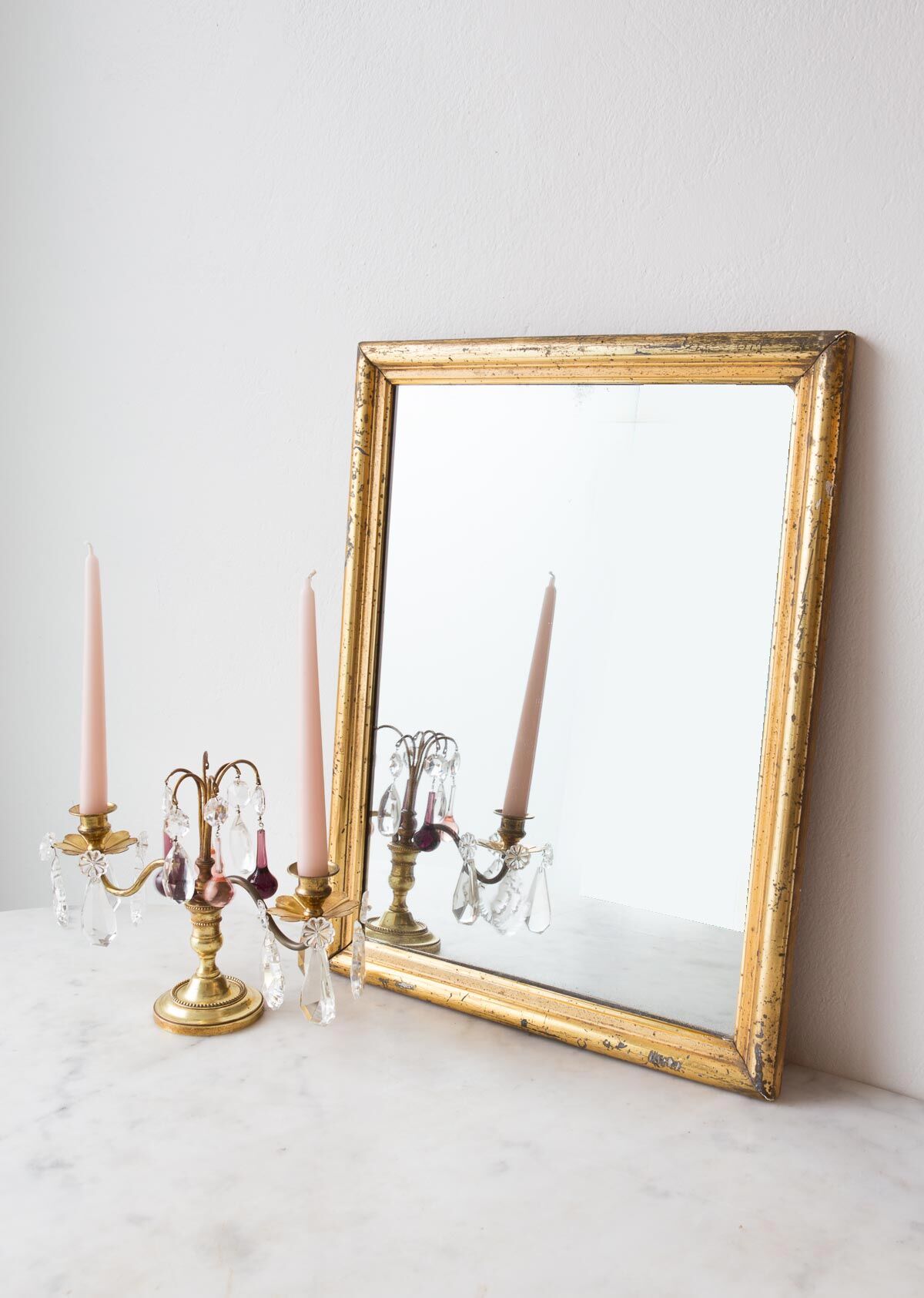 Old golden mirror 19th