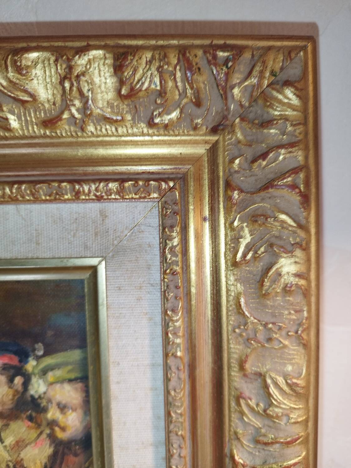 Oil on canvas "In the Crowd" by Victor Prokopenko - Wooden frame