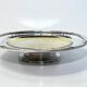 Art Deco silver-plated metal tray on pedestal, circa 1930