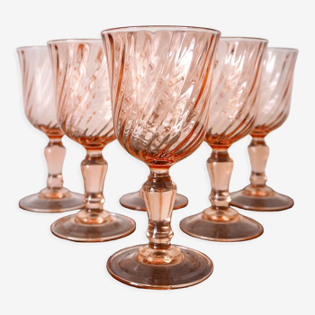 Set of 6 Rosaline stemmed glasses