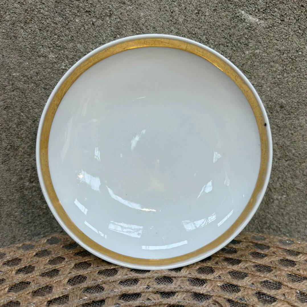 Deep dessert plate