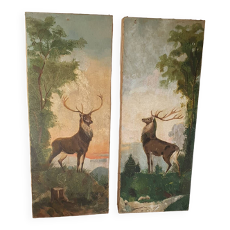Tableaux anciens animaux