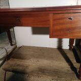 Louis Philippe style walnut desk.