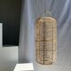 Large lantern-shaped rattan pendant lamp H50 D24